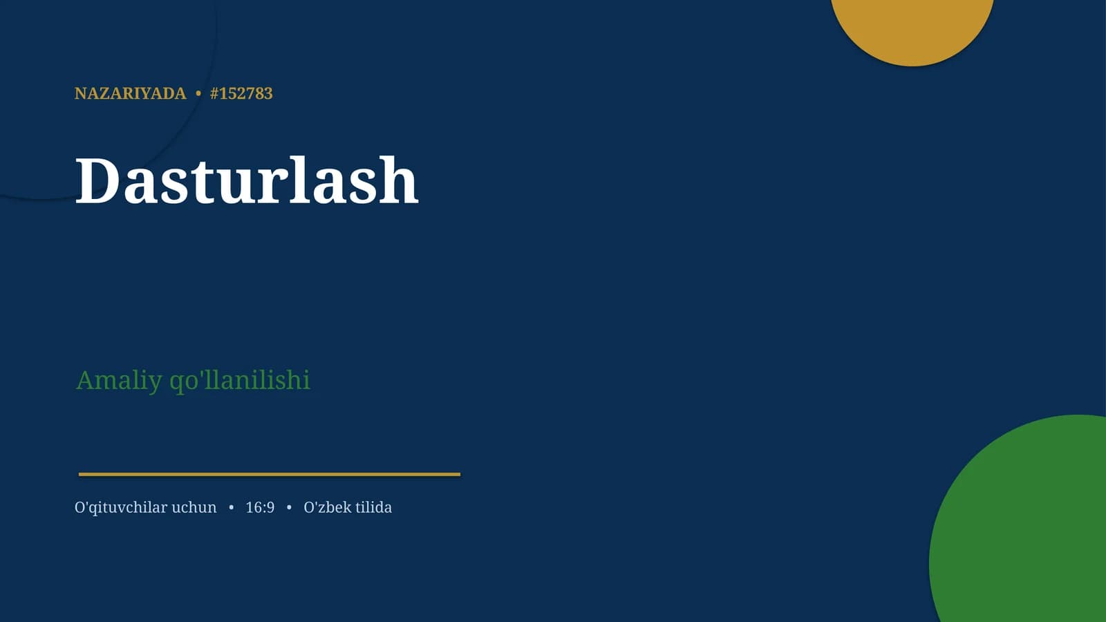 Dasturlash Nazariyasi