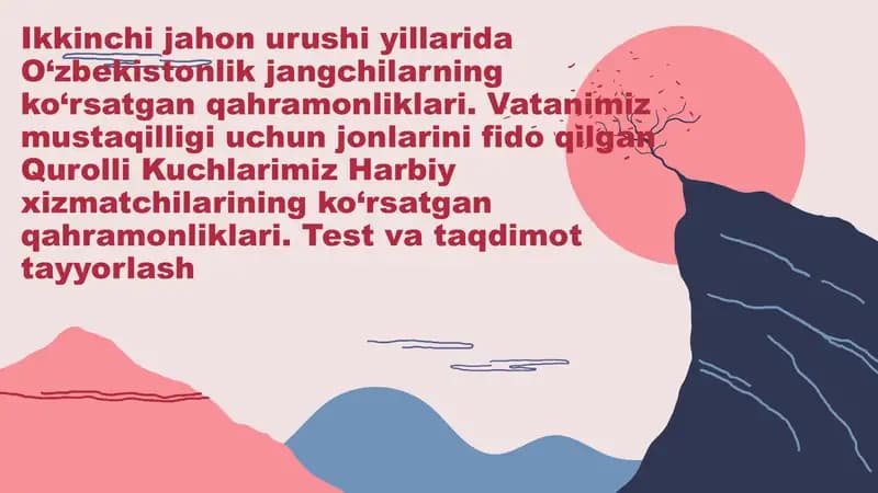 O‘zbek jangchilarining qahramonliklari