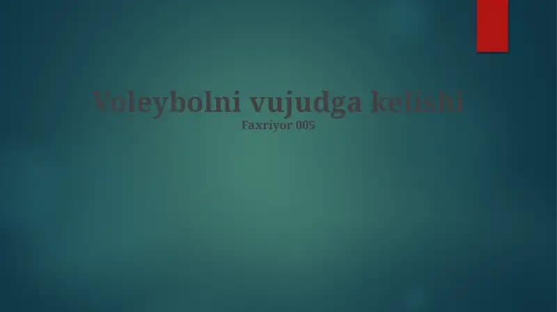 Voleybol