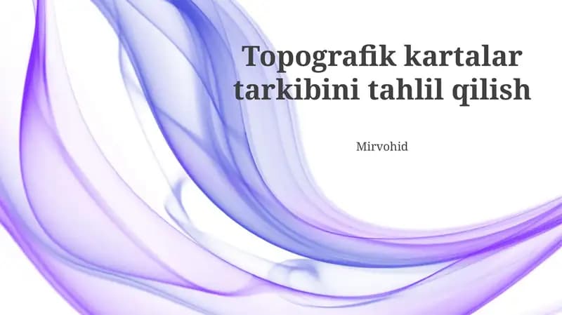 Xarita Elementlari va Ularning Tasviri