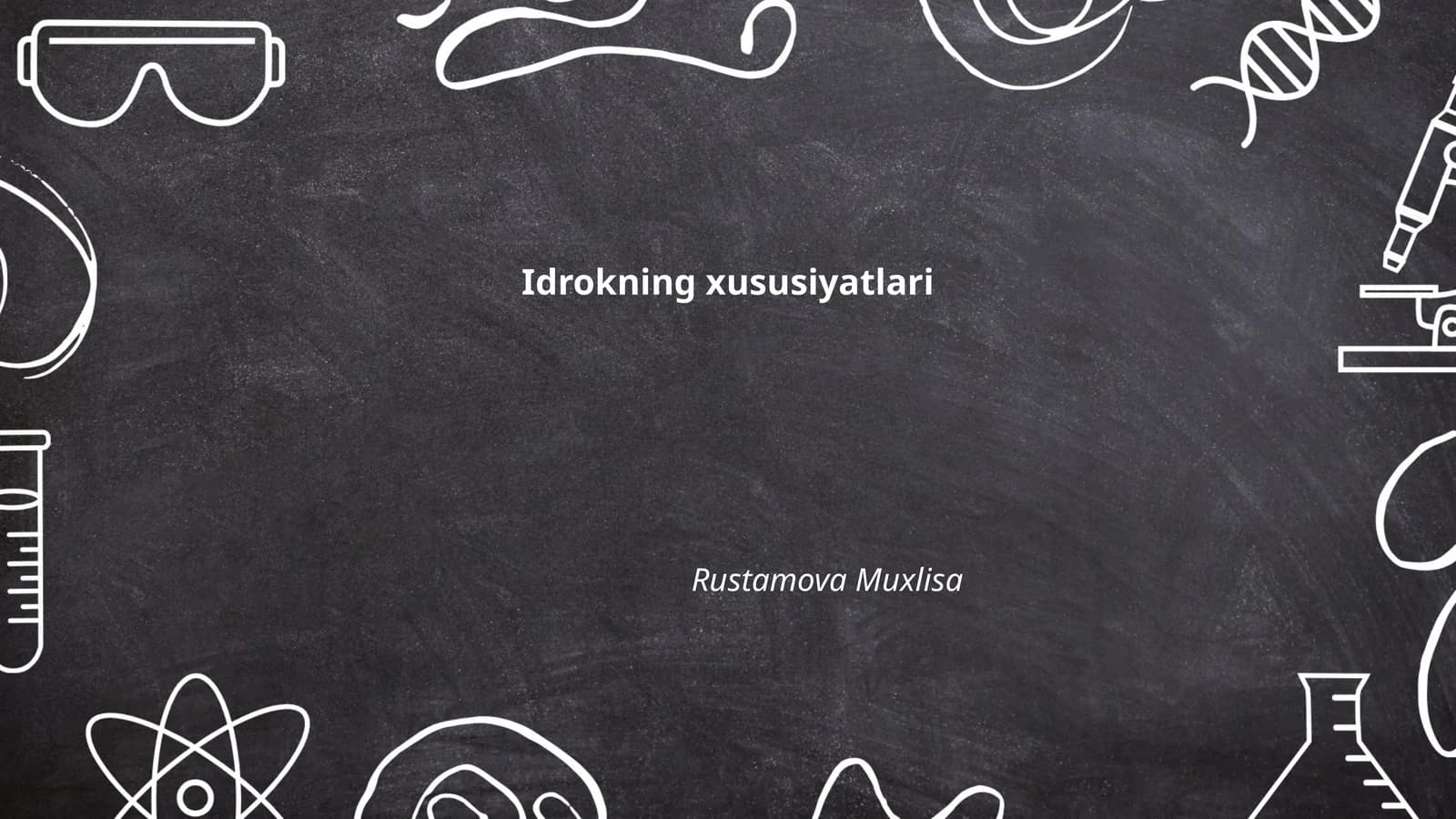 Idrokning xususiyatlari