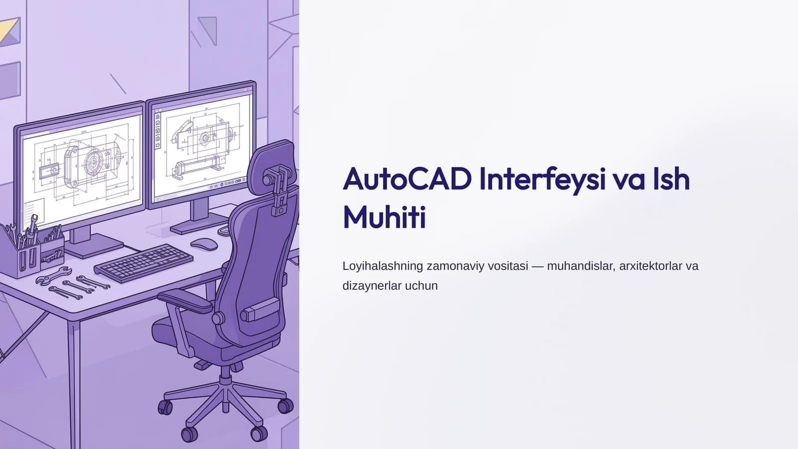 AutoCAD Interfeysi va Ish Muhiti