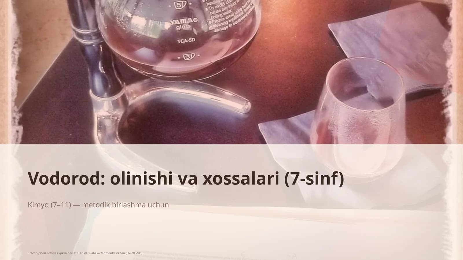 Vodorod: olinishi va xossalari (7-sinf)