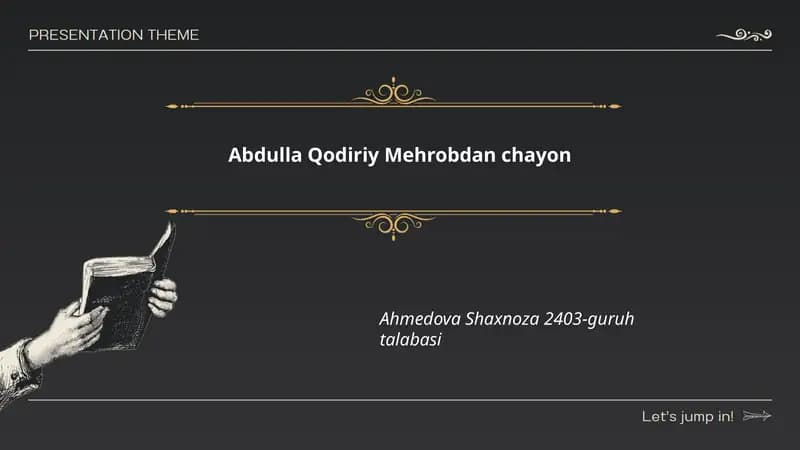 Mehrobdan chayon