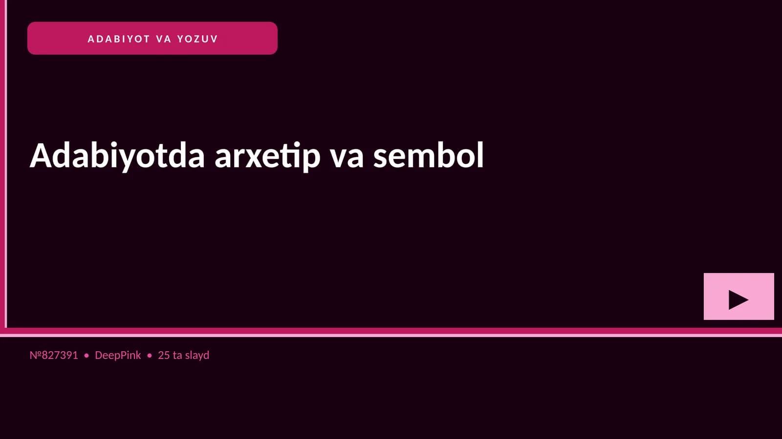 Adabiyotda arxetip va sembol