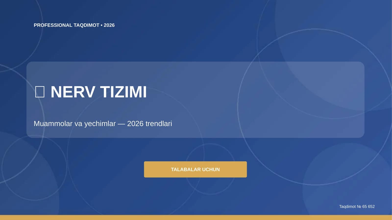 Nerv Tizimi Muammolar va Yechimlar 2026