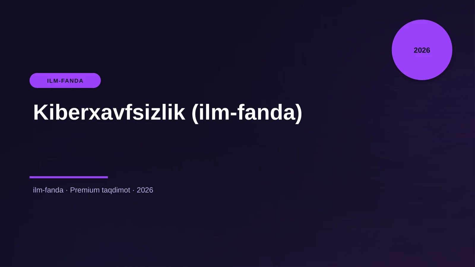 Kiberxavfsizlik (ilm-fanda)