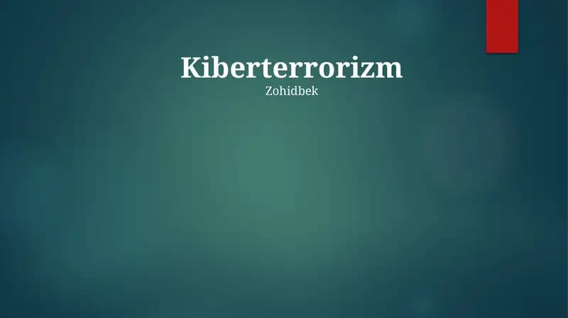 Kiberterrorizm