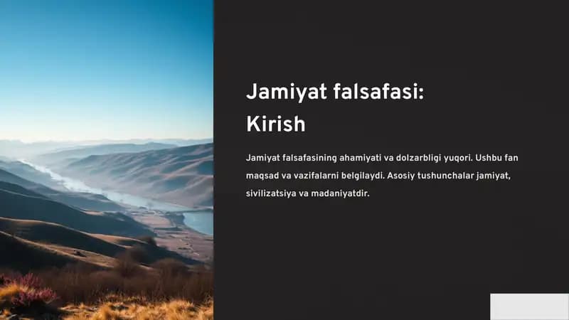 Jamiyat falsafasi