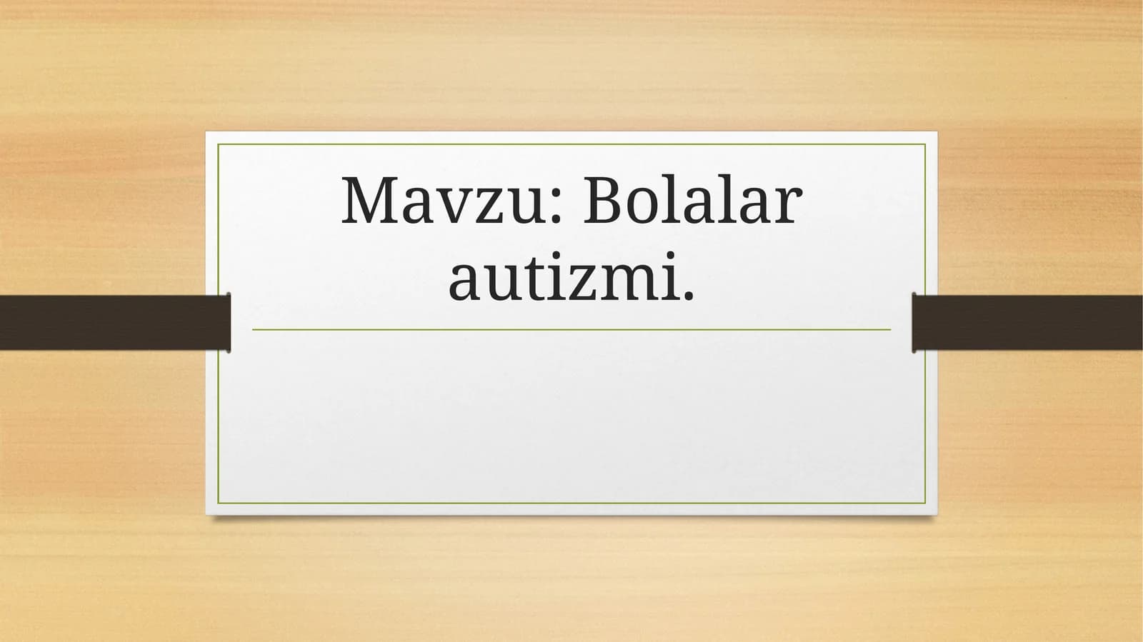 Bolalar autizmi