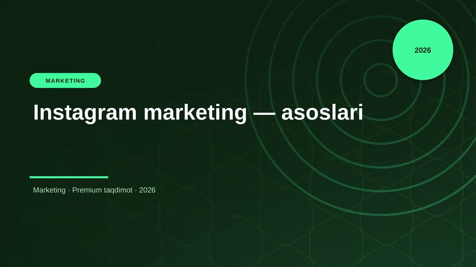 Instagram marketing — asoslari