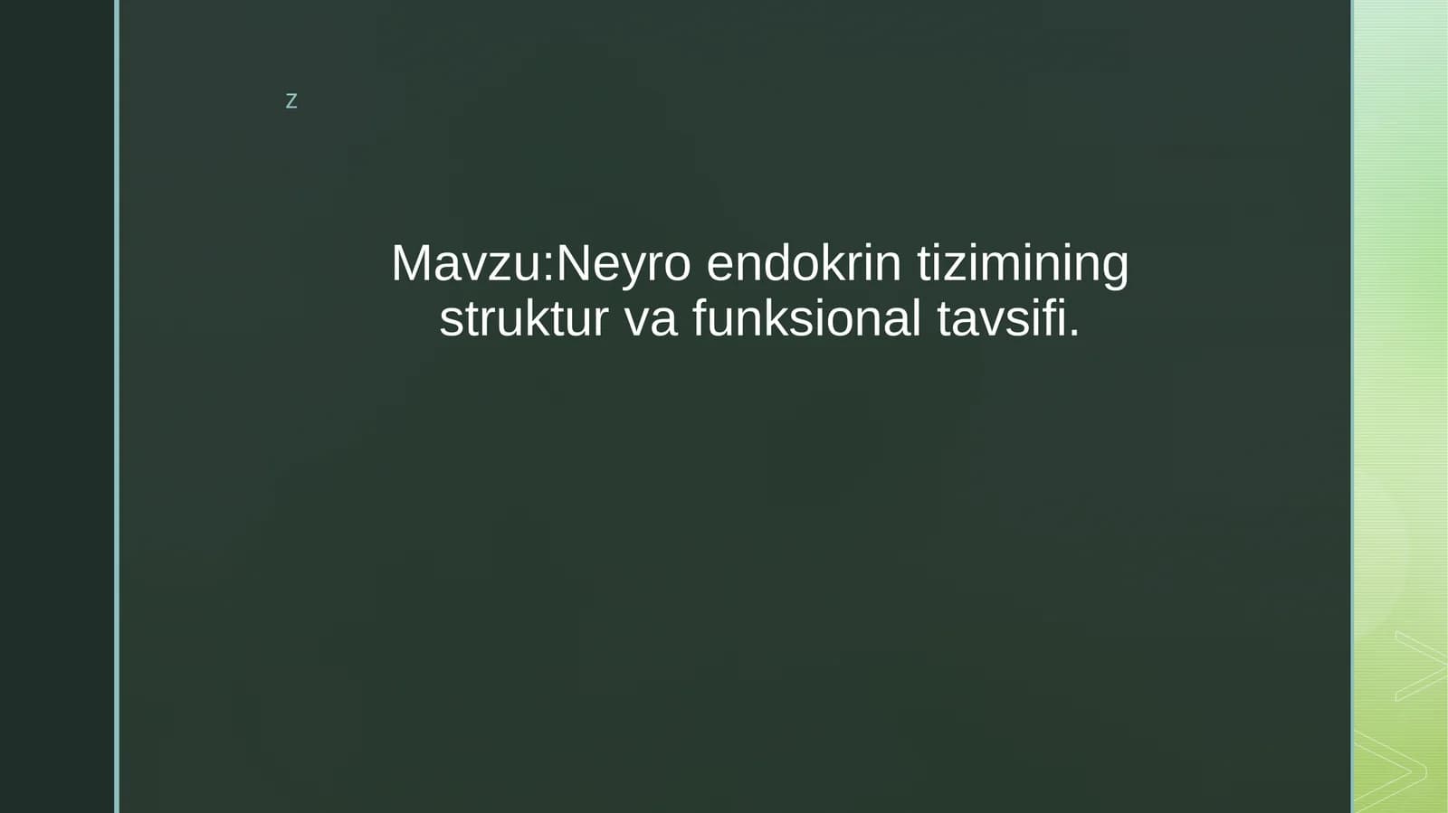 Neyroendokrintizim