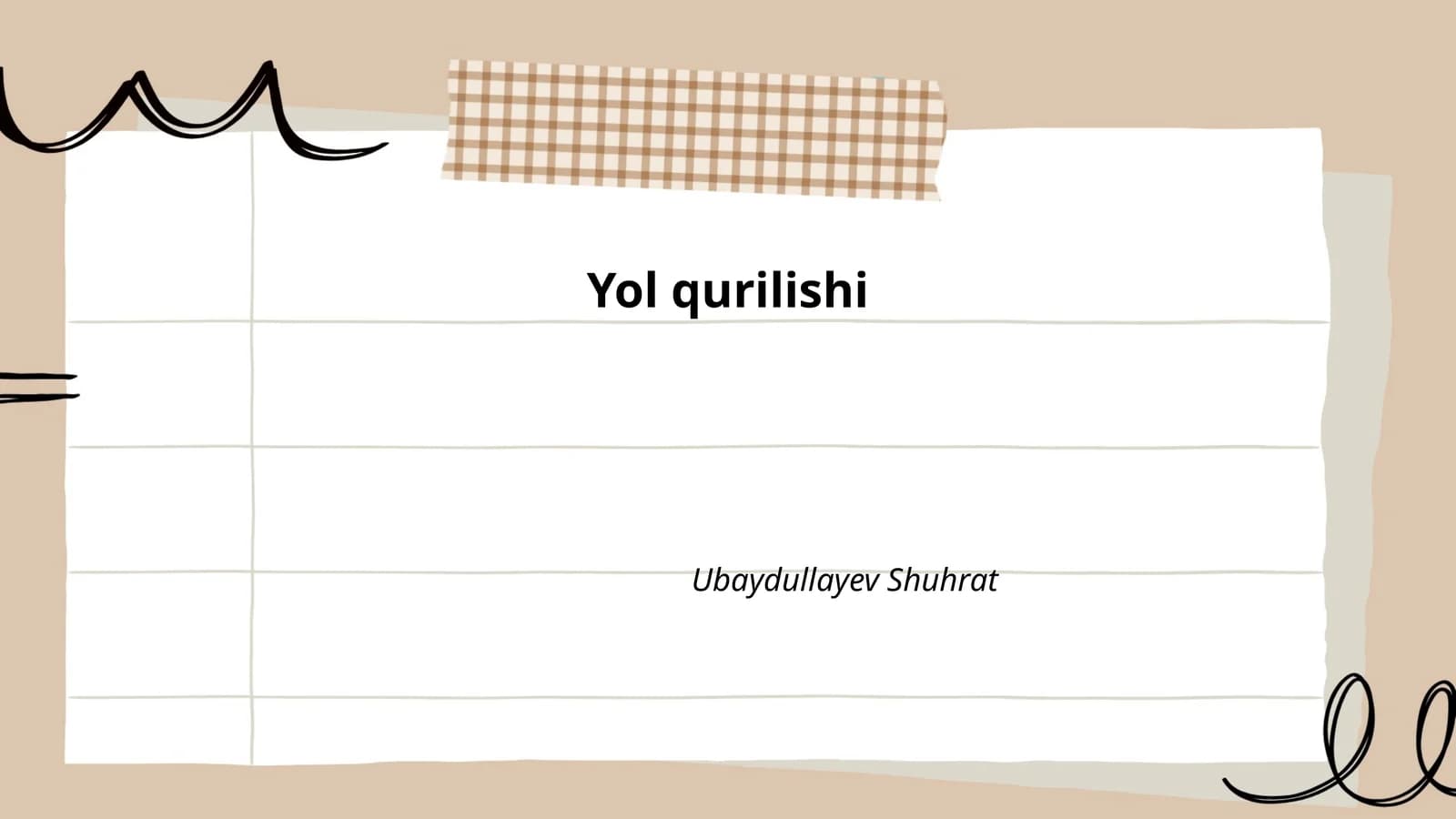 Yol qurilishi