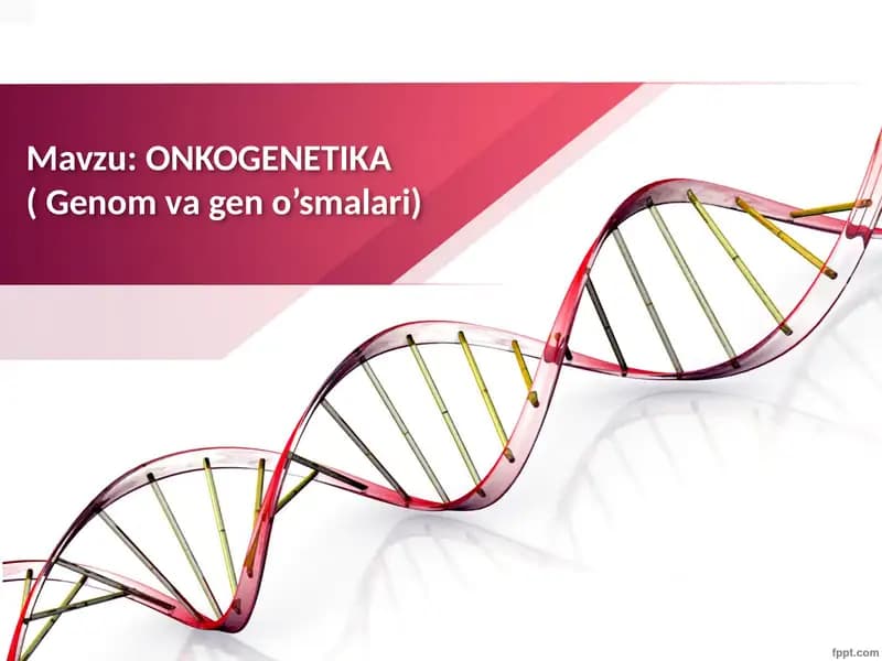 ONKOGENETIKA(Genomvageno’smalari)