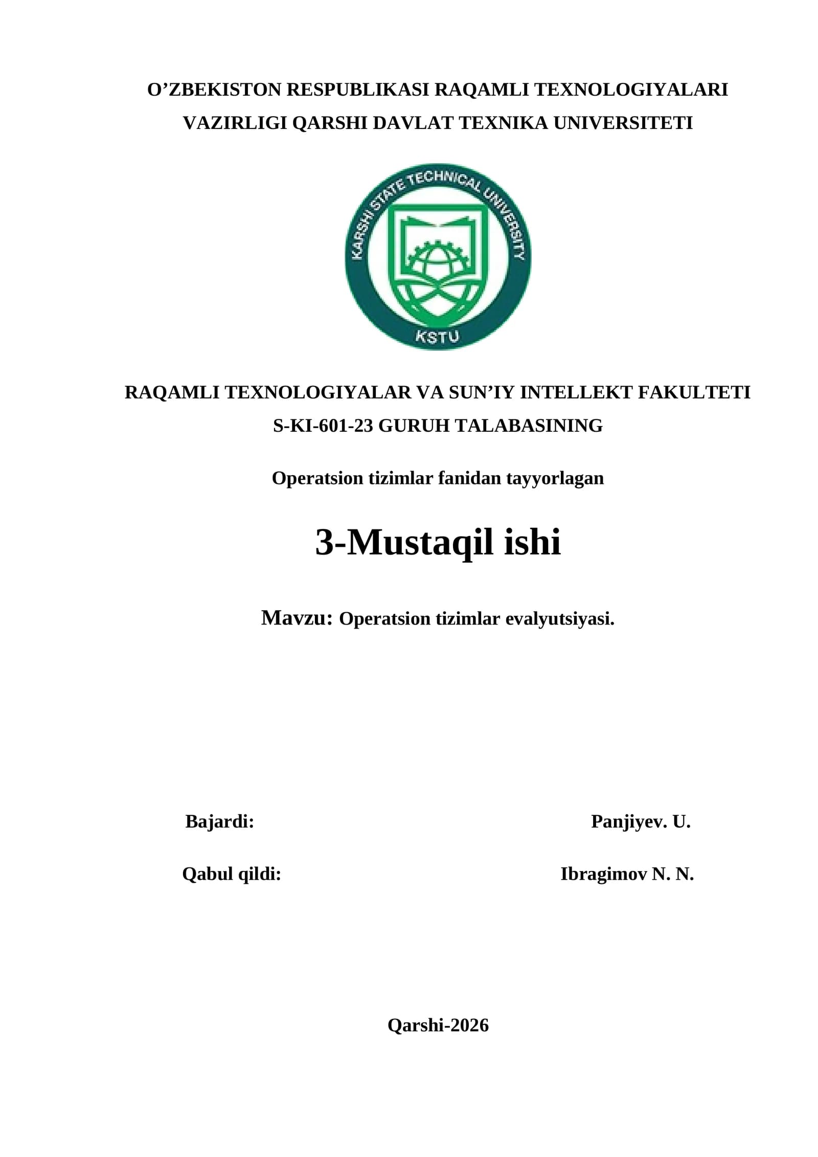 Operatsion tizimlar
