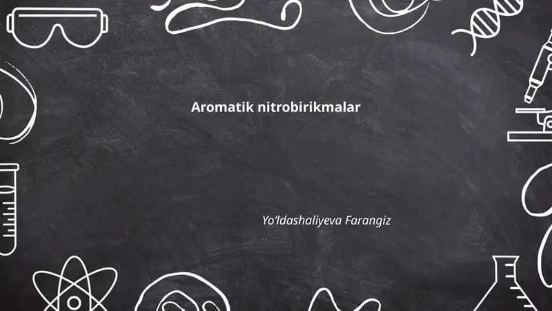 Aromatik nitrobirikmalar