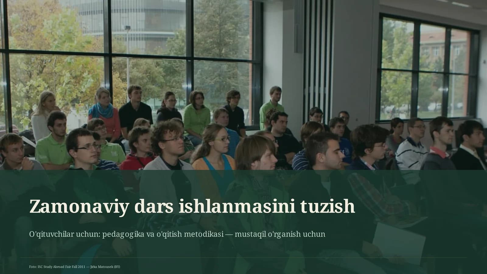 Zamonaviy dars ishlanmasini tuzish