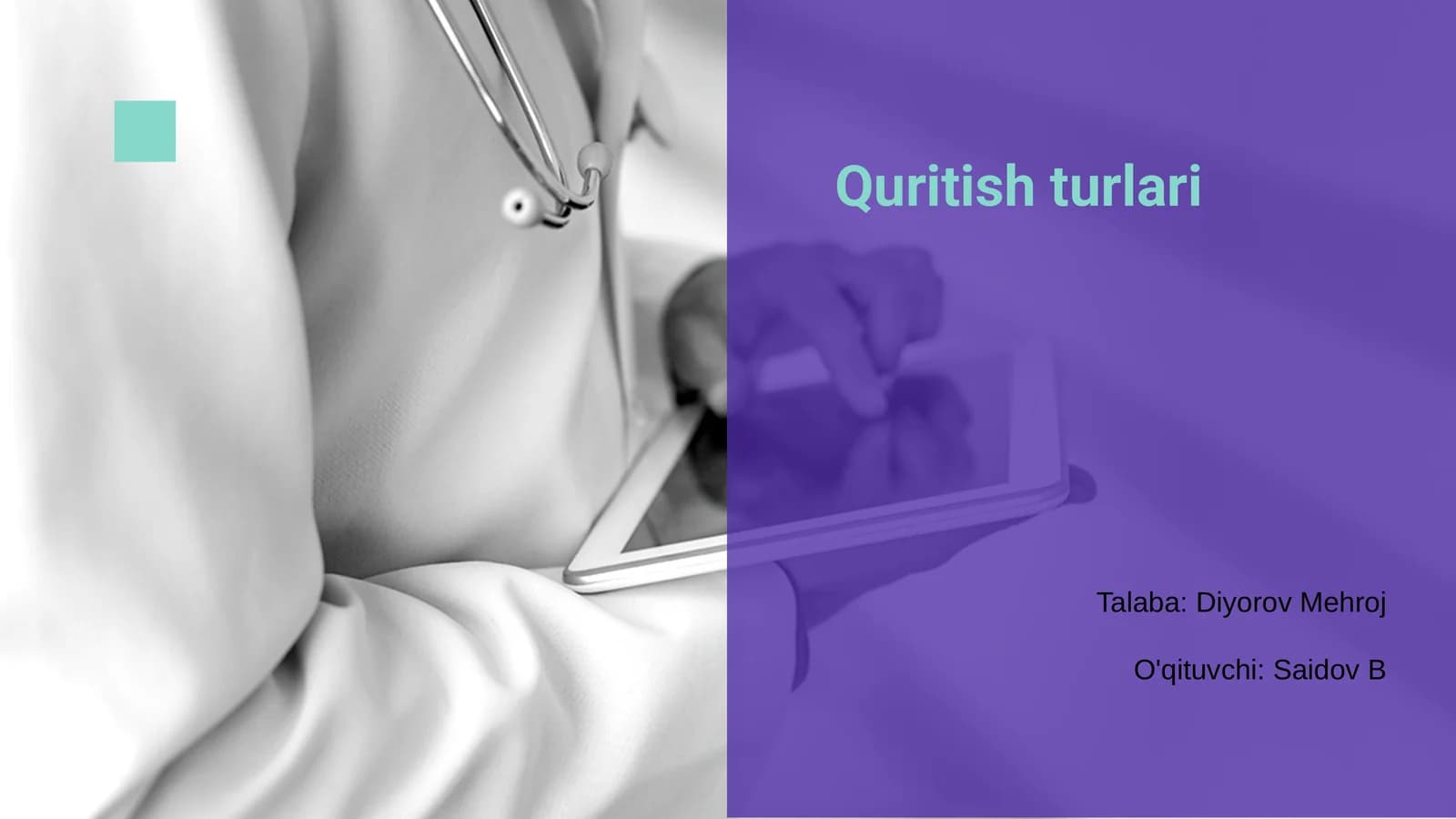 Quritish turlari