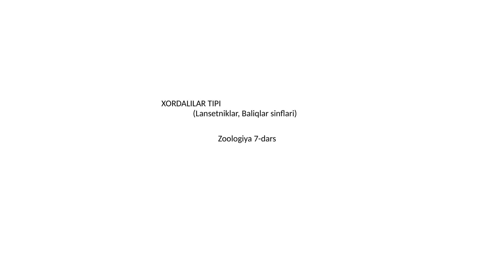 XORDALILAR TIPI