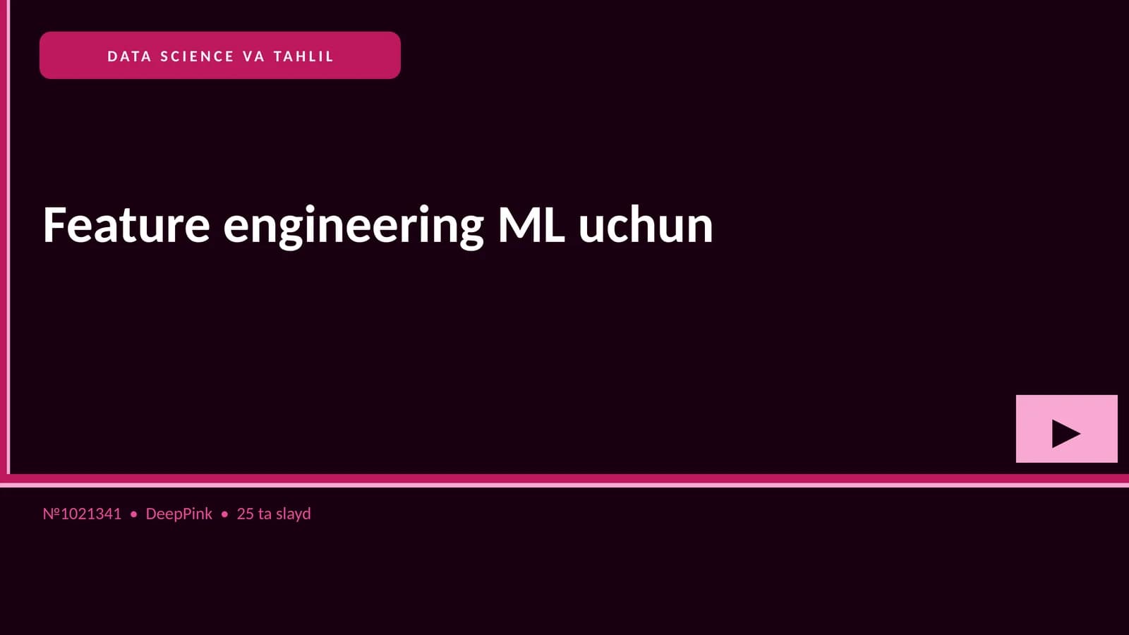 DATA SCIENCE VA TAHLIL