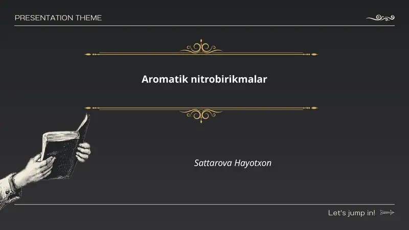 Aromatik nitrobirikmalar