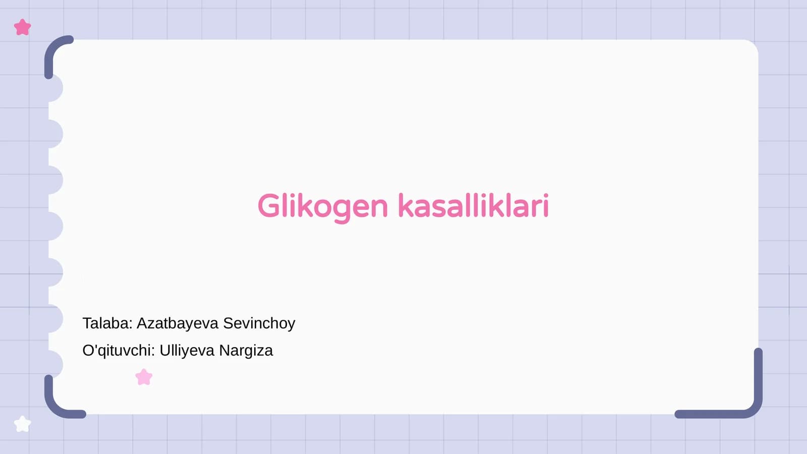 Glikogen kasalliklari