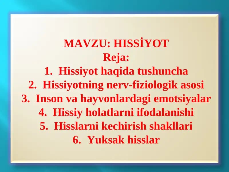 Hissiyot