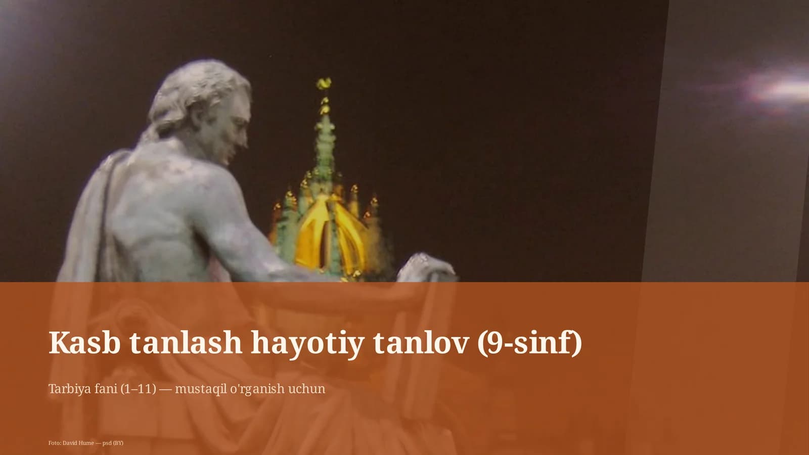 Kasb tanlash hayotiy tanlov (9-sinf)