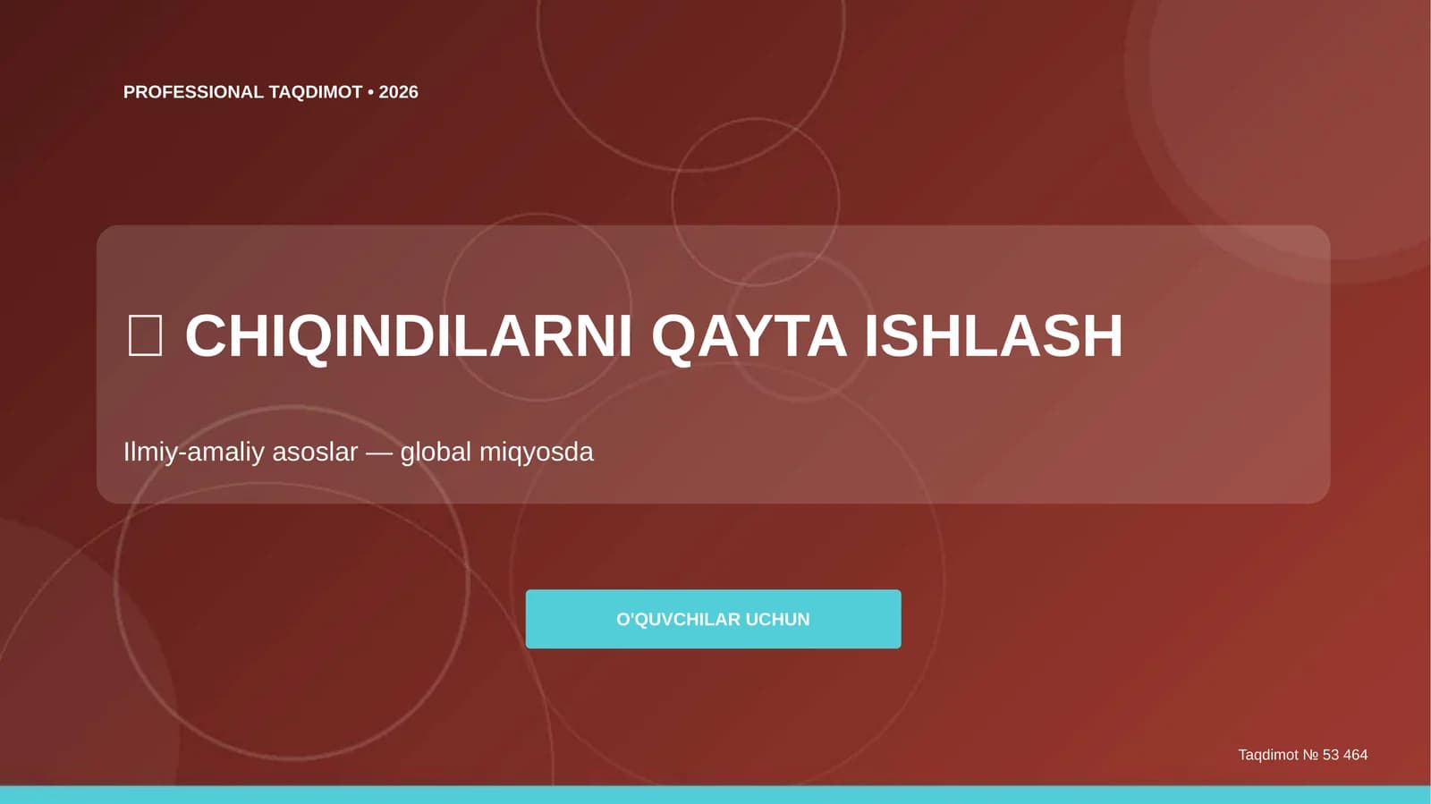 Chiqindilarni Qayta Ishlash: Ilmiy-amaliy Asoslar