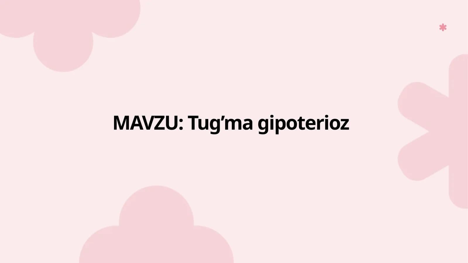 Tug‘magipoterioz