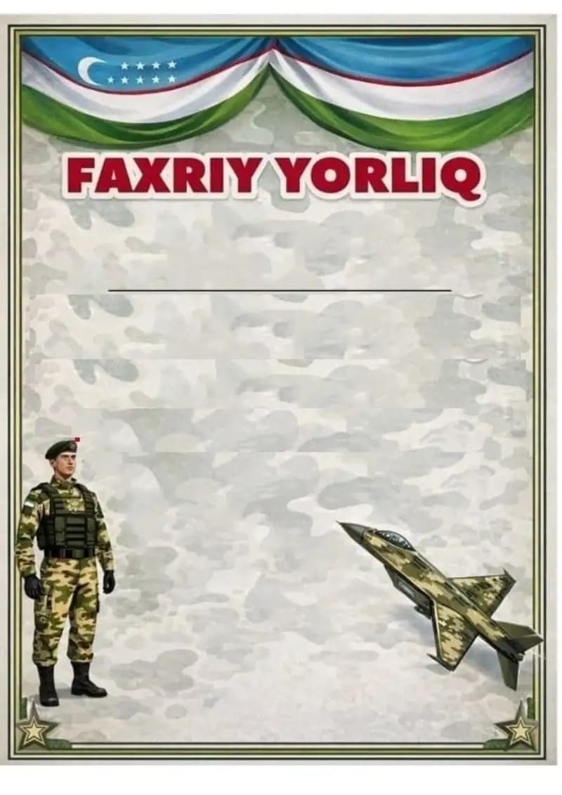 14 YANVARGA PUSTOY FAXRIY YORLIQ