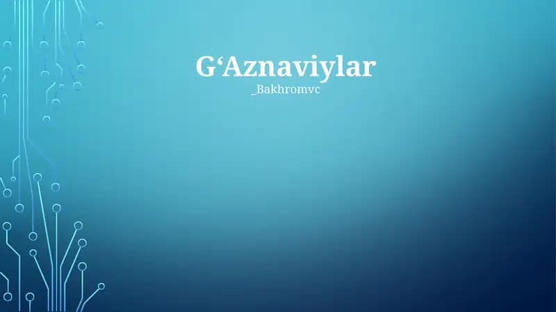 G'aznaviylar