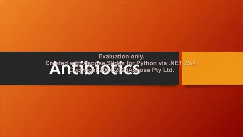 Antibiotics