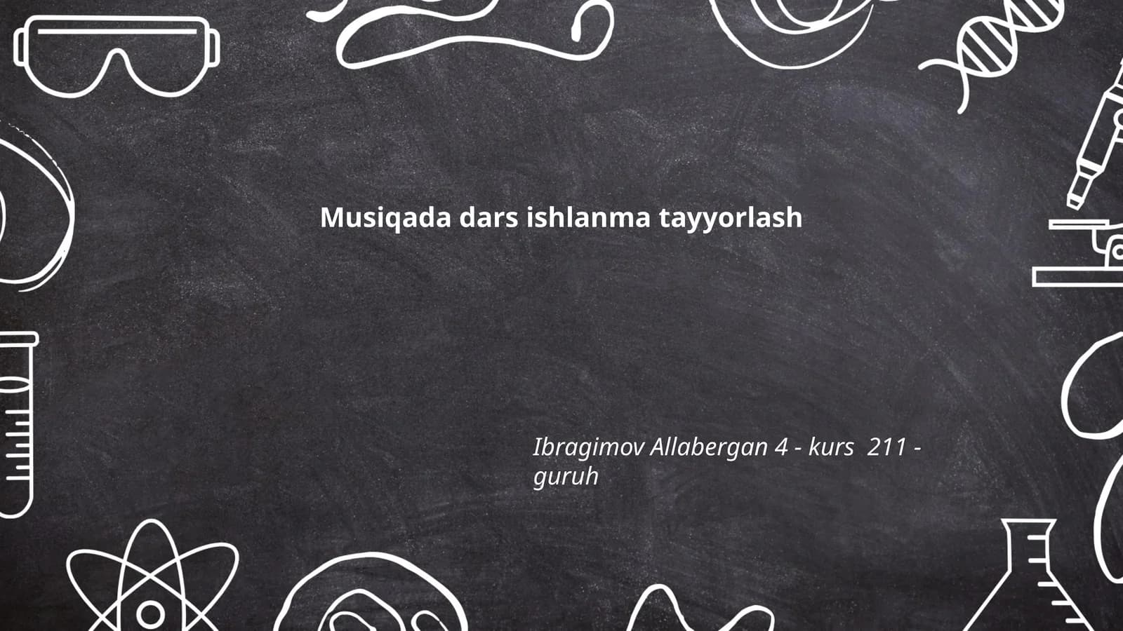 Musiqada dars ishlanma tayyorlash