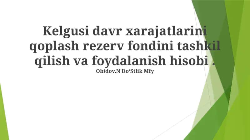 Zaxira Fondi