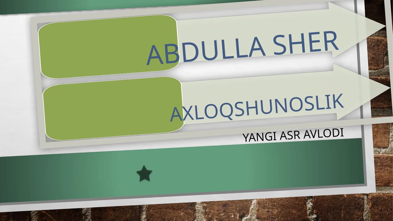 Yangi asr avlodi