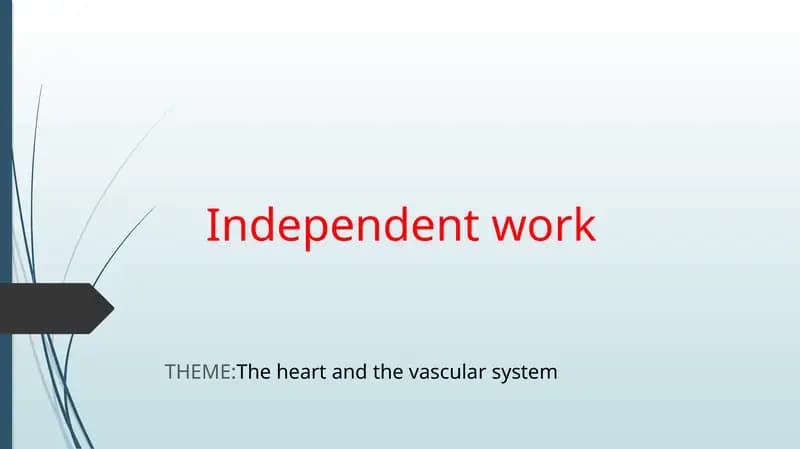 The heart and the vascular system