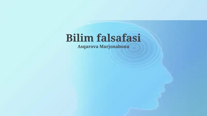Bilim falsafasi