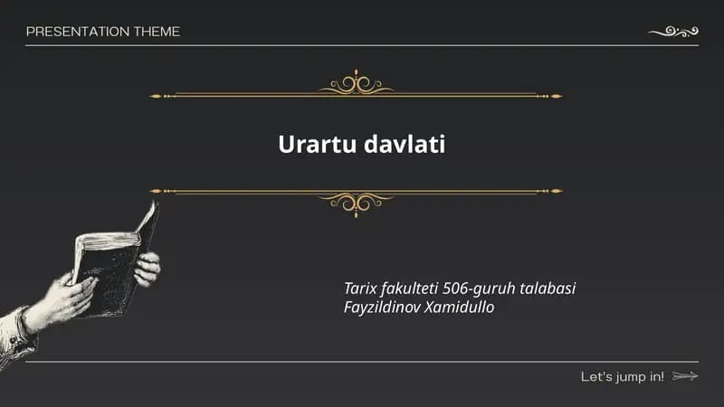 Urartu davlati Tarixi