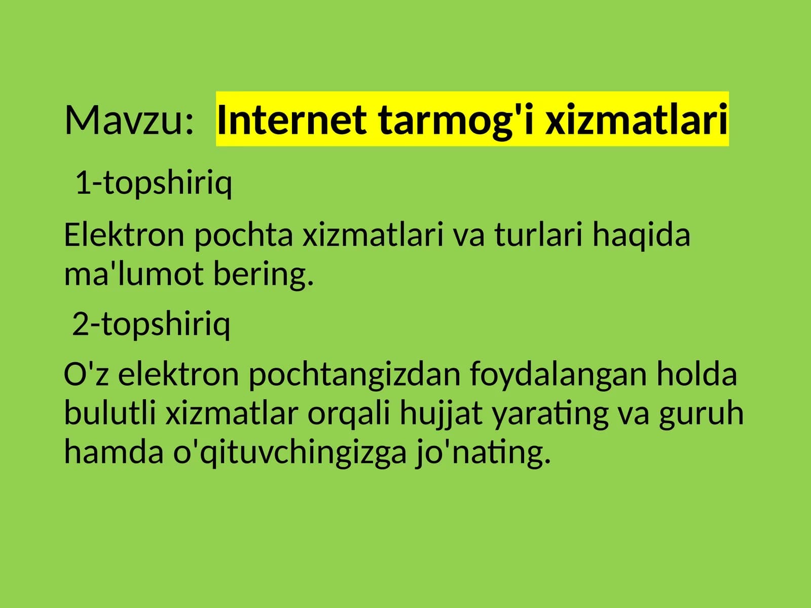Internettarmog'ixizmatlari