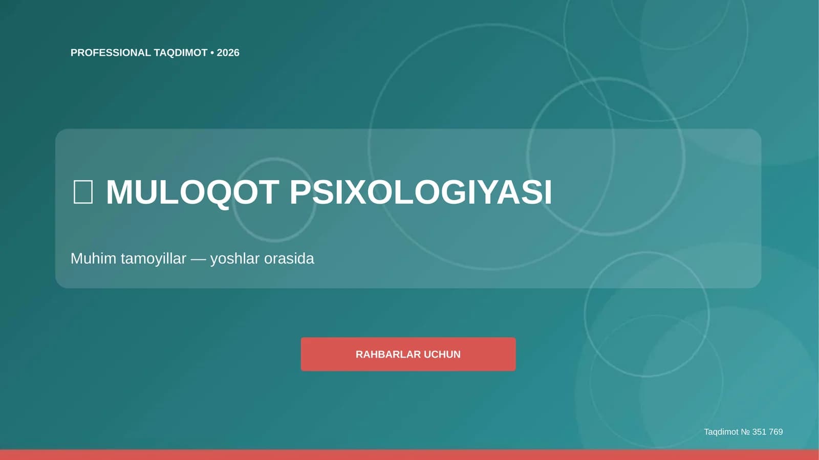 MULOQOT PSIXOLOGIYASI