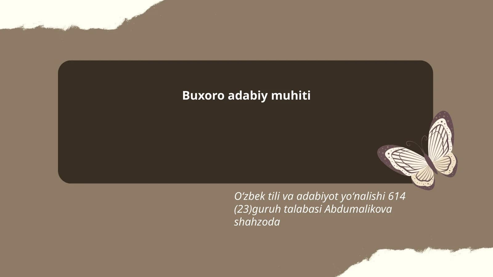 Buxoro adabiy muhiti