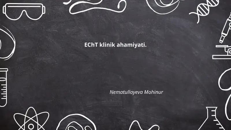 EChT klinik ahamiyati