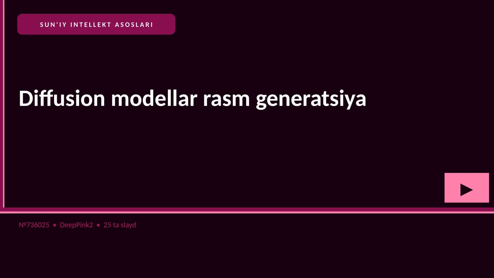 SUN'IY INTELLEKT ASOSLARI