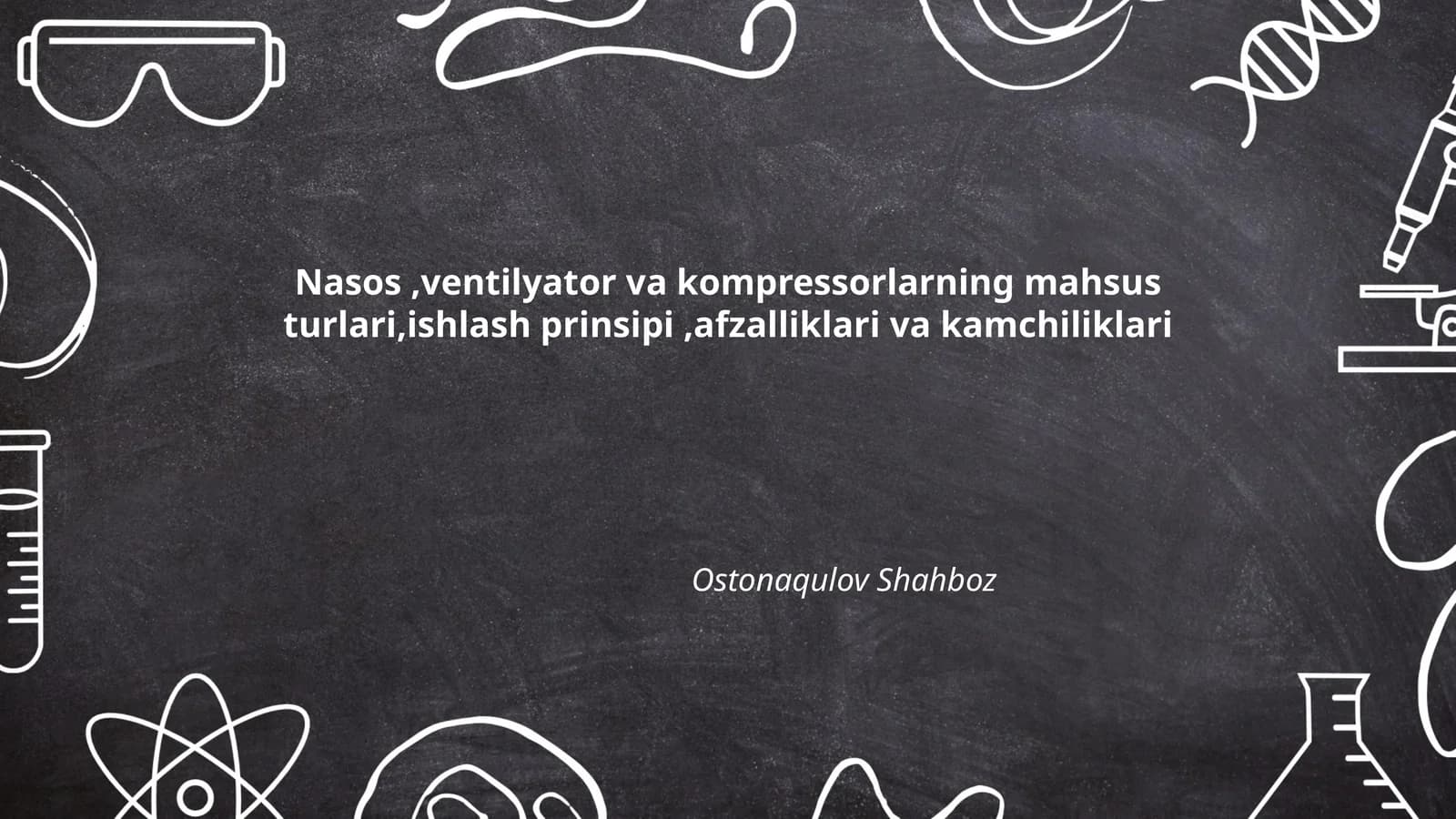 Nasos,ventilyator va kompressorlarning mahsus turlari