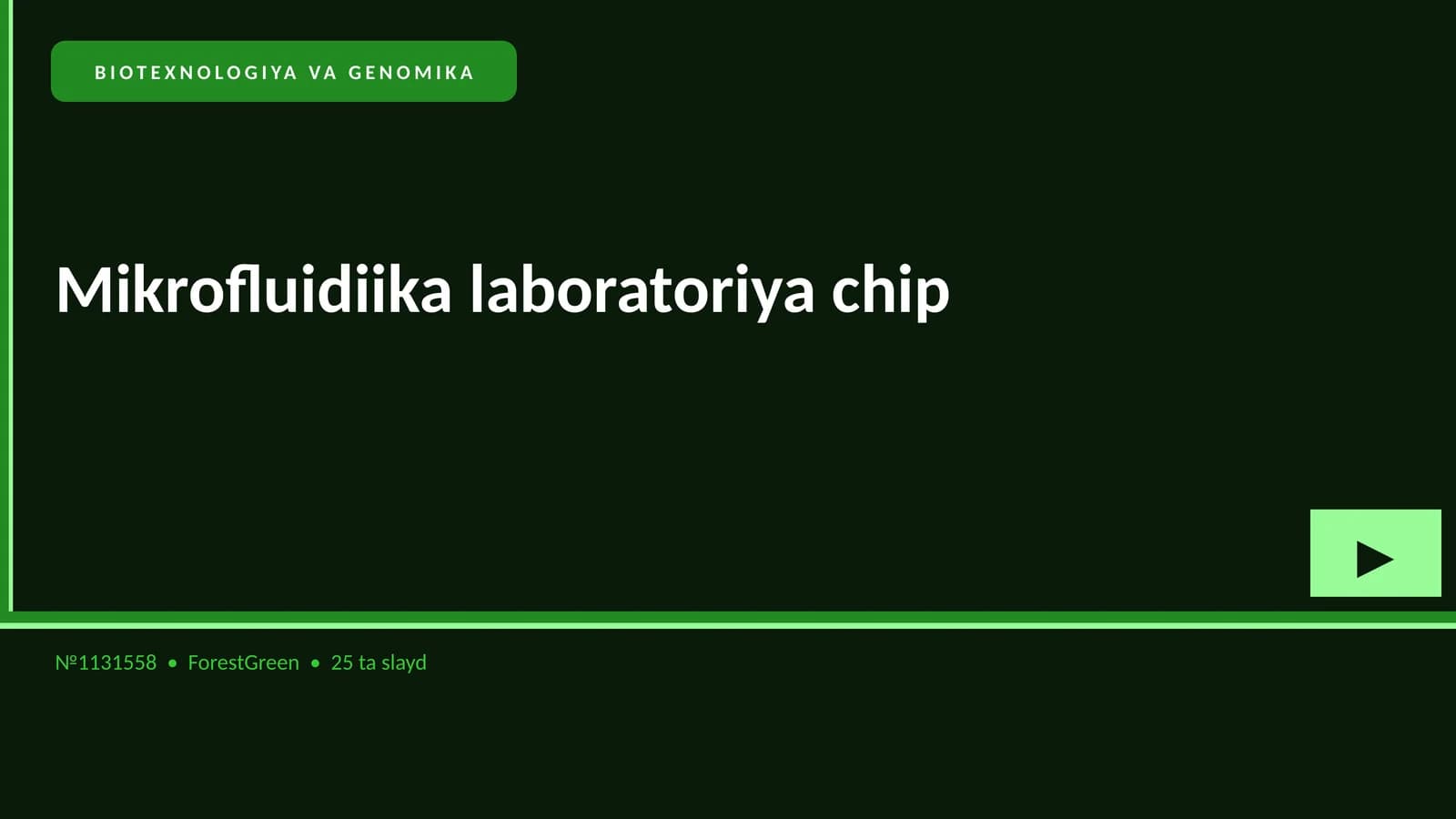 Mikrofluidiika laboratoriya chip