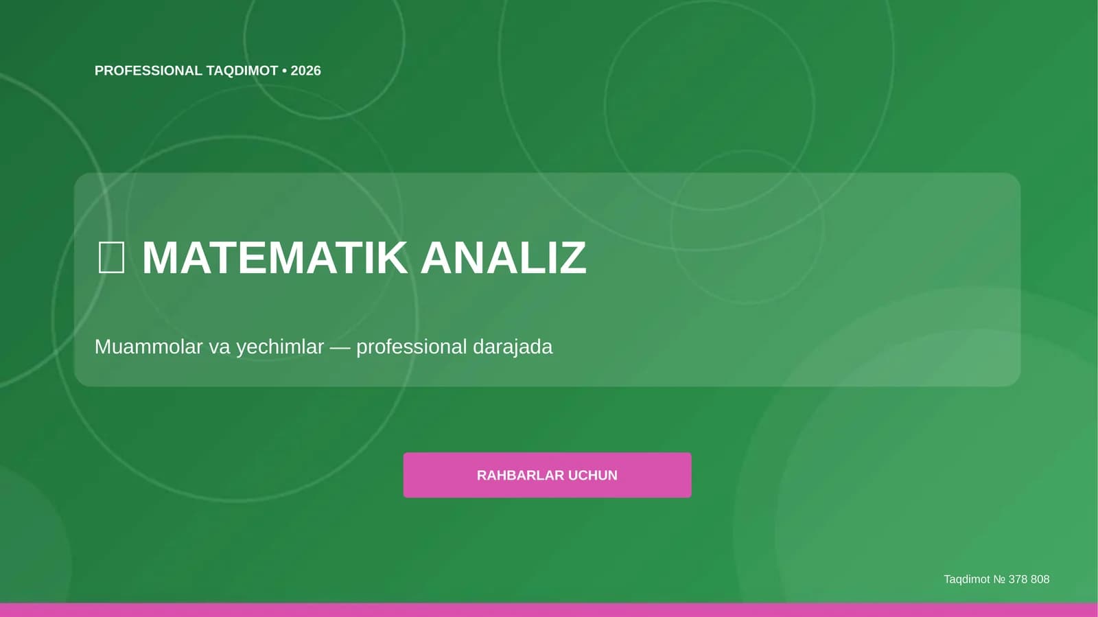 Matematik Analiz