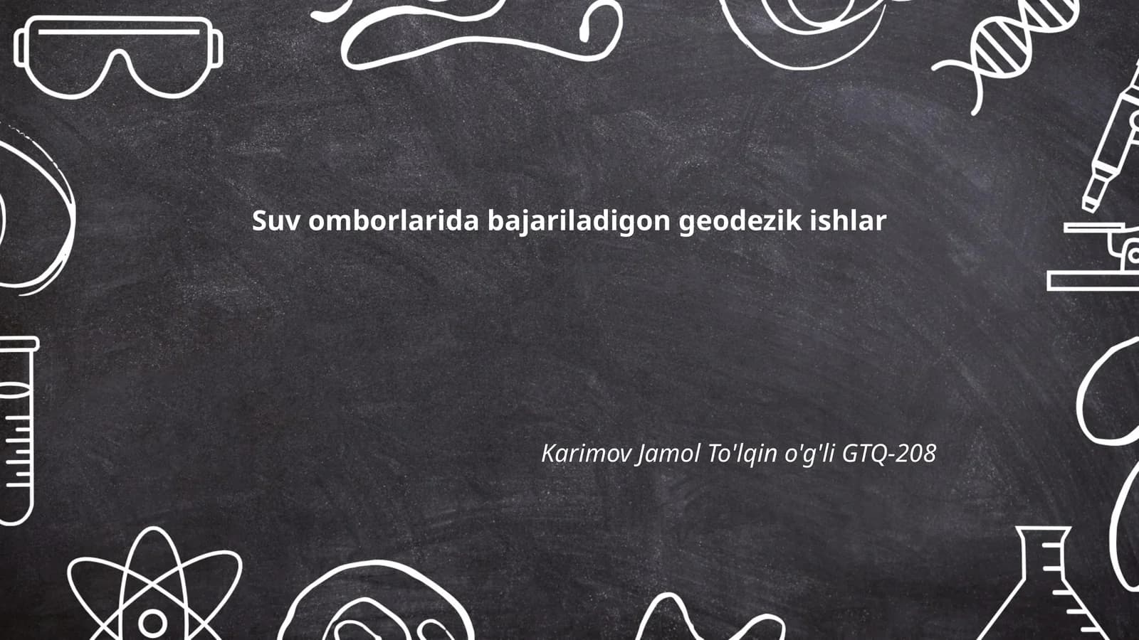Geodezik ishlar haqida