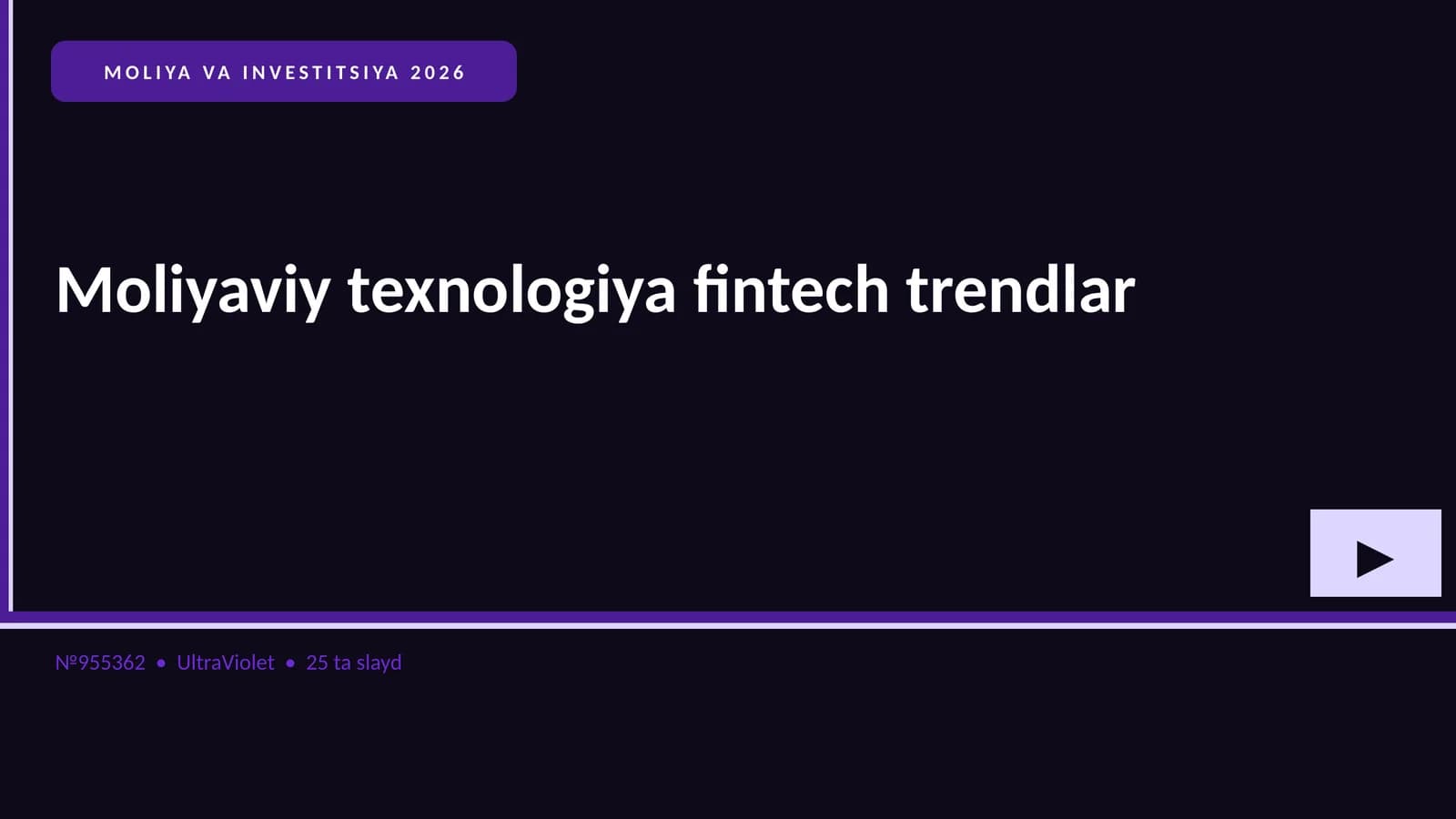 MOLIYA VA INVESTITSIYA 2026