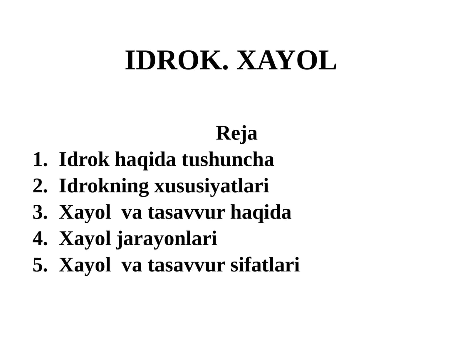 IDROK. XAYOL